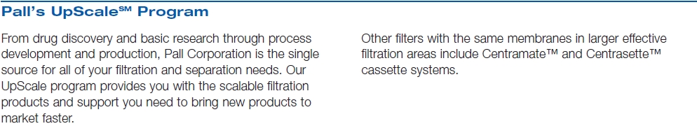 Minimate™ Tangential Flow Filtration Capsule-프로그램